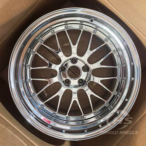 Rines Deportivos Cromados de 2 Piezas Forjados de 18'' y 19'' 5x112 5x114.3 5x120 para <span class=keywords><strong>BMW</strong></span> M2 <span class=keywords><strong>M3</strong></span> M4 E36 <span class=keywords><strong>E46</strong></span> Mercedes Audi Porsche 911 997 - Product Image 1