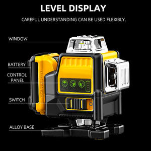 Nivel Láser Verde de 16 Líneas Nithumon 520Nm Recargable, Herramienta de Nivelación para Paredes y Pisos en Interiores y Exteriores - Product Image 2