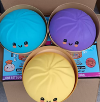 Jouet Squishy Géant Réaliste de 25 cm en TPR Souple pour Baozi, Anti-stress à Presser, Gadget Tendance Viral