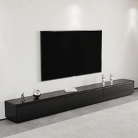 Meuble TV en bois créatif moderne et minimaliste avec tiroir de rangement, ensemble meuble TV et table basse pour salon