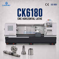 Tour CNC CK6180, machine de tournage horizontale, équipement de travail des métaux de précision pour l'atelier de fraisage d'arbres