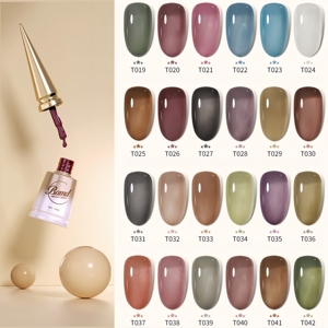 2025 nouveau LED UV <span class=keywords><strong>vernis</strong></span> <span class=keywords><strong>à</strong></span> <span class=keywords><strong>ongles</strong></span> Gel ensemble 42 couleurs Style français glace Transparent gelée spéciale pour Salon de manucure - Product Image 2