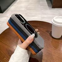 Étui de protection antichoc de luxe en TPU+PC avec anneau magnétique pour appareil photo et support de charge sans fil pour 16 15 14 13 12 11