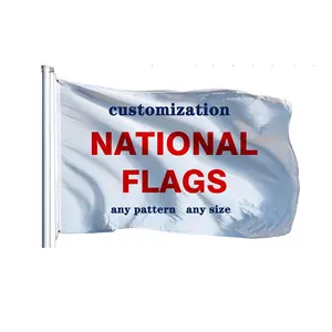 Bandeira personalizada com padrão de 3x5 bandeiras, bandeira exterior com dupla face, impressão de logotipo digital, bandeiras personalizadas com 3x5 pés