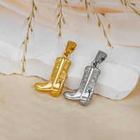 Olivia tendance ange coeur étanche botte Corset caméra 18K or acier inoxydable hommes femmes mode pendentif pour la fabrication de bijoux