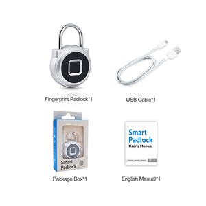 Candado de huella dactilar inteligente, dispositivo de seguridad con carga USB, sin llave, huella digital, huella dactilar, APP móvil, azul - Product Image 6