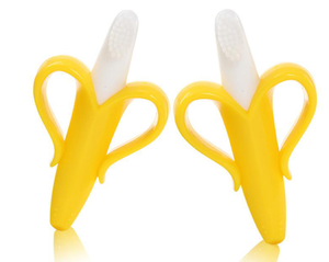 Cepillo de dientes de silicona para bebé con forma de maíz, los mejores juguetes de enseñanza, <span class=keywords><strong>mordedor</strong></span> de plátano Flexible para entrenamiento infantil - Product Image 3