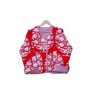 เสื้อแจ็คเก็ตผ้าฝ้ายทอมือสไตล์อินเดียแบบขายส่ง ตกแต่งกระดุม ดีไซน์วินเทจ เหมาะสำหรับงานปาร์ตี้ ฤดูหนาว/ฤดูใบไม้ร่วง/ฤดูใบไม้ผลิ แบบชาวชาวปัญจาบ - Product Image 1