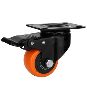 50Mm Roulettes <span class=keywords><strong>Tabouret</strong></span> Trépied Orange Pivotante Pvc <span class=keywords><strong>Roulette</strong></span> Pour Appareil Photo - Product Image 3