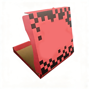 Cartelle Rosse per <span class=keywords><strong>Pizza</strong></span> Calde SP3953 Ecologiche in Cartone Ondulato con Logo Personalizzato, Stampa a Quattro Colori, Varie Dimensioni, Alta Qualità, Riciclabili, Vendita all'Ingrosso - Product Image 4