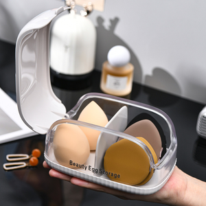 Caja de Almacenamiento para Esponjas de Maquillaje - Organizador de Herramientas de Maquillaje a Prueba de Polvo y Sellable para Esponjas de Belleza y Borlas de Polvo - Product Image 2