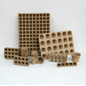 Bandejas de Pulpa Moldeada Personalizables de <span class=keywords><strong>Todos</strong></span> <span class=keywords><strong>los</strong></span> Tamaños, Bandejas Biodegradables para Germinación de Semillas para Uso Profesional en Horticultura - Product Image 1