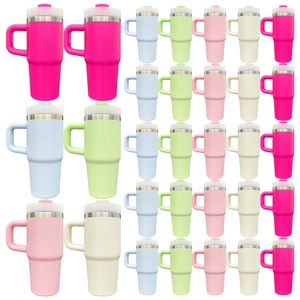 Double Walled Stainless Steel <b>Macaron</b> 14Oz Baby Tumbler With Handle for Sublimation Printing - Product Image 1