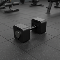 Haltère carré réglable antidérapant de haute qualité pour l'entraînement musculaire complet du corps et la remise en forme
