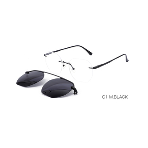 Gafas De <span class=keywords><strong>Sol</strong></span> magnéticas De alta calidad, lentes De <span class=keywords><strong>Sol</strong></span> polarizadas TAC sin marco, con bisagra De Metal, <span class=keywords><strong>Clip</strong></span> - Product Image 4
