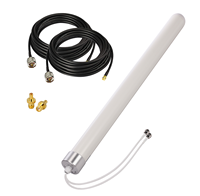 Antenne extérieure omnidirectionnelle en fibre de verre UANT UBF-6042VH-12 600-4200MHz large bande 12dBi double polarisation MIMO 4G 5G LTE