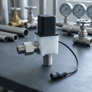 Vanne solénoïde pour robinet, entrée/sortie 1/2'', adaptateur 3/8'', vanne électromagnétique de contrôle d'eau sans contact, pièce de rechange - Product Image 3