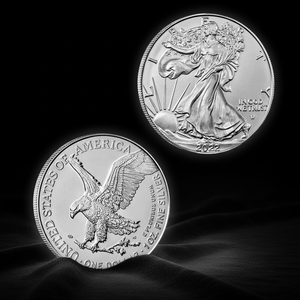 เหรียญโลหะลายธงชาติอเมริกันและนกอินทรี สไตล์คลาสสิก ของที่ระลึกสำหรับตั้งโชว์ - Product Image 1