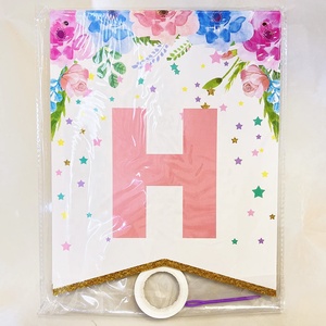 Bendera Spanduk Unicorn Lucu Berkilauan Emas untuk Dekorasi Pesta Anak-anak Dekorasi Latar Belakang Perayaan Ulang Tahun Baby Shower - Product Image 5