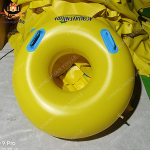 Tùy Chỉnh Vòng Với Logo Nặng Loại Chất Lượng Chất Lượng Màu Vàng Duy Nhất Đôi Nước <span class=keywords><strong>Float</strong></span> Ống Nổi Bè Đảo Inflatable Nước Công Viên - Product Image 6