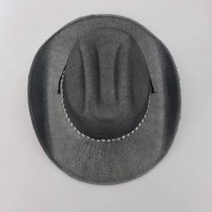 Sombrero Vaquero Personalizado con Pedrería Plateada Brillante, Estilo Occidental, para Viajes, Uso Casual y Fiestas - Product Image 3