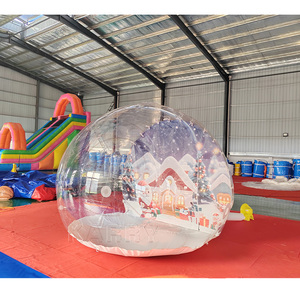 Nouvelle conception de globe de neige gonflable géant commercial pour Noël, cabine photo grandeur nature pour la publicité <span class=keywords><strong>des</strong></span> <span class=keywords><strong>fêtes</strong></span>, exposition en plein air, événement - Product Image 3