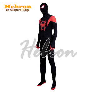 Costume de cosplay Spider-Man personnalisé <span class=keywords><strong>Miles</strong></span> <span class=keywords><strong>Morales</strong></span> pour Halloween, film TV, adulte, pour spectacle événementiel - Product Image 3