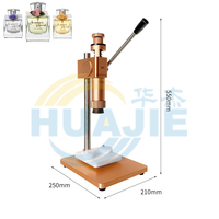 HUAJIE Machine pneumatique de bureau à sertir manuelle pour bouteille de parfum Équipement cosmétique