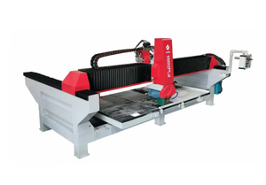 Scie à pont monobloc AITAO CNC 4 axes pour la découpe de granit, de marbre et de pierre, 15 kW, écologique, moteur à roulement à billes à 45 degrés - Product Image 2