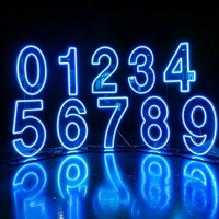 Livraison directe : Grandes lettres et chiffres LED lumineux de 2, 3 et 4 pieds (0-9, A-Z), en acrylique, avec design personnalisable, néon RGB pour fêtes