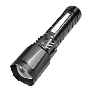 FX-900 Zoom Flashlight <b>LED</b> <b>Rechargeable</b> Waterproof Outdoor Portable USB Side <b>Light</b> Long Shot - Product Image 5