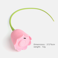 Jouet interactif électrique rechargeable et écologique pour chat, avec corde en silicone et queue automatique qui bouge, pour l'exercice des chatons en intérieur