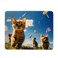 Tapis de souris personnalisé avec impression par sublimation d'animaux de dessin animé, fabrication en usine, tapis de bureau mignon