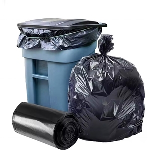 Factory Selling Recycled <b>Large</b> Portable Black Hdpe Plastic <b>Bin</b> Liner Trash Bags Garbage Bags - Product Image 1