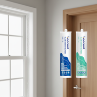 LONCOOL Scellant et adhésif imperméabilisant en polymère MS acrylique pour le travail du bois, la construction et l'extérieur, avec protection UV