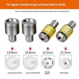 Outils de moulage pour boutons-<span class=keywords><strong>pression</strong></span> métalliques T3 <span class=keywords><strong>T5</strong></span> T8 en gros pour boutons-<span class=keywords><strong>pression</strong></span> 831 633 655 utilisés sur machine électrique - Product Image 6