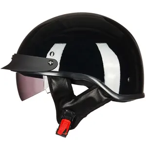 ILM mezzo casco moto Open Face fibbia a sgancio rapido Model-205V