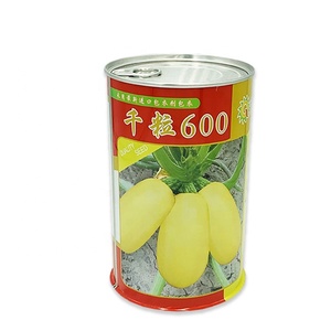 Boîte métallique agricole personnalisée imprimée avec couvercle rond scellé facile à ouvrir pour l'emballage de graines de <span class=keywords><strong>courgette</strong></span> – Impression personnalisée en usine - Product Image 1