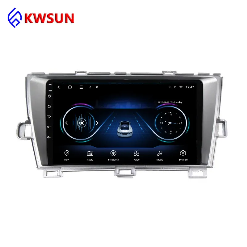 4G Lte 9 inch Android10 car multimedia player radio video audio gps navigation system for Toyota Prius 2009-2015