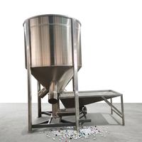 Mélangeurs et sécheurs verticaux industriels automatiques pour granulés de résine PVC et matière première plastique en silo