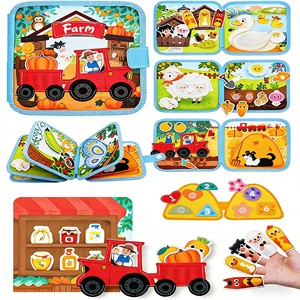 2026 New Early Educational Activity Books Montessori <strong>Farm</strong> <strong>Animal</strong> Busy Book &amp; Board Toddler Airplane Travel Toys - Product Image 2