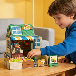 Bechotoys STEM Multifunctional <b>Plastic</b> Building <b>Blocks</b> Multi-themed Tiles Educational Toys Unisex Children's DIY Toys - Product Image 6