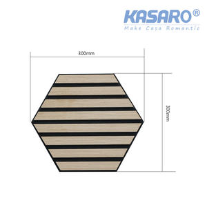 Kasaro Petits panneaux acoustiques hexagonaux personnalisés <span class=keywords><strong>de</strong></span> haute qualité Panneaux muraux décoratifs pour la maison Panneaux acoustiques en <span class=keywords><strong>bois</strong></span> <span class=keywords><strong>de</strong></span> placage - Product Image 6