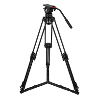 Équipement photographique MagicLine V8 Trépied professionnel pour caméra vidéo de diffusion lourde avec tête fluide pour studio de télévision