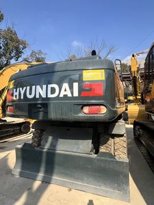 Excavadora de ruedas Hyundai210W-9T usada, 21 toneladas de peso operativo, buen estado de funcionamiento, maquinaria de construcción usada Hyundai210W-9T - Product Image 4