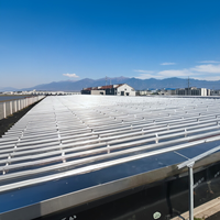 Support de fixation pour panneaux solaires en acier galvanisé à chaud pour toiture, type profilé robuste