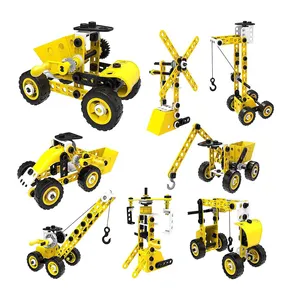 Erector by Meccano Bulldozer Model Vehicle Building Kit, STEM Education Toy  for Ages 8 & up