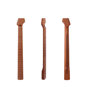 Manico per Chitarra in Acero Tostato, Scala 28\", Conversione Baritono, Raggio 12\", Fori 10 mm, 22 Tasti, Finitura Satinata - Product Image 1