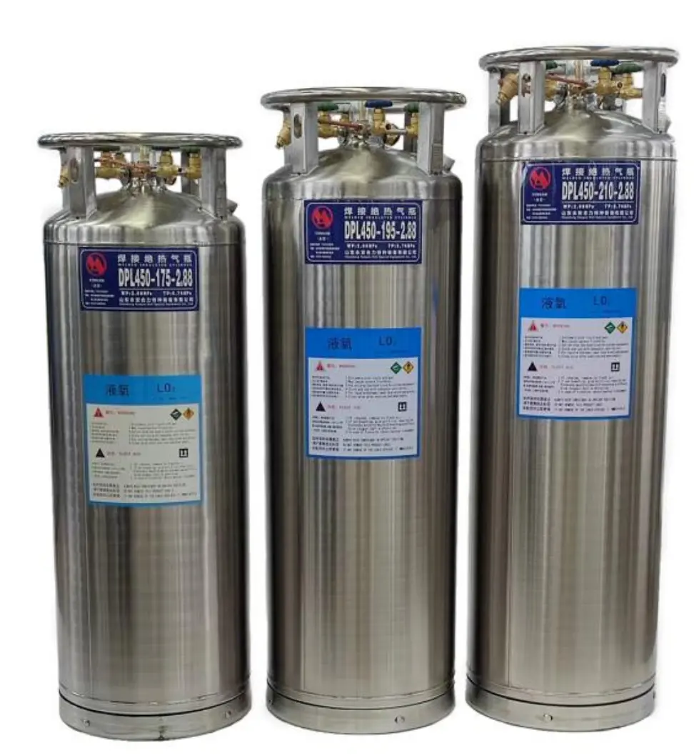 Kryogene Isolation gasflasche 175 L195L 210L Dewar-Flasche Flüssig sauerstoff tank Flüssig stickstoff Flüssig-Argon-Dewar-Tank