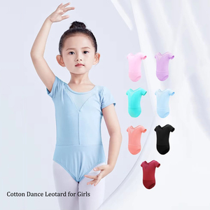 Maillot de Ballet con Mangas para Niñas, Leotardo de Gimnasia con Malla, Traje de Danza para Niñas Pequeñas, Ropa de Baile de Bailarina - Product Image 2